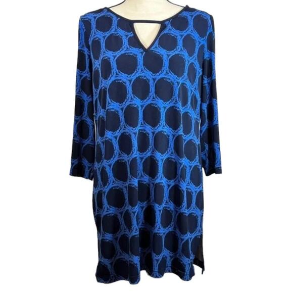Taylor Dresses & Skirts - Taylor Blue & Black Tunic Dress Size 0X